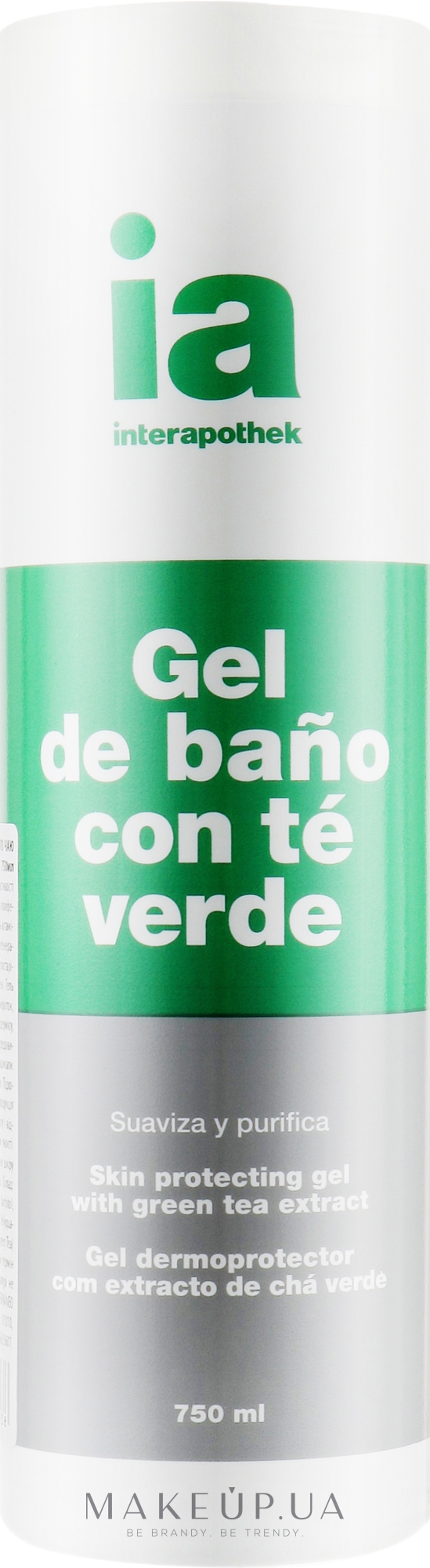 Тонизирующий гель для душа с экстрактом зеленого чая - Interapothek Gel De Bano Con Te Verde — фото 750ml