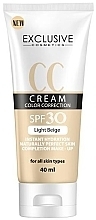 Парфумерія, косметика CC-крем для лица - Exclusive Cosmetics CC Cream Color Correction SPF 30