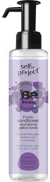 Срібний кондиціонер для світлого волосся - Selfie Project Be Strong Purple Conditioner — фото N1