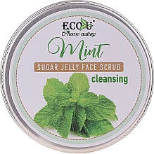 Духи, Парфюмерия, косметика Очищающий скраб для лица с мятой и сахарным желе - Eco U Cleansing Mint Sugar Jelly Face Scrub