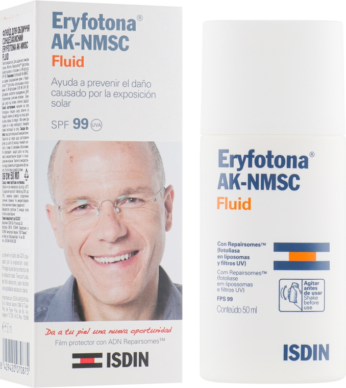 Флюид для лица солнцезащитный - Isdin Eryfotona АК-NMCS Fluid SPF99