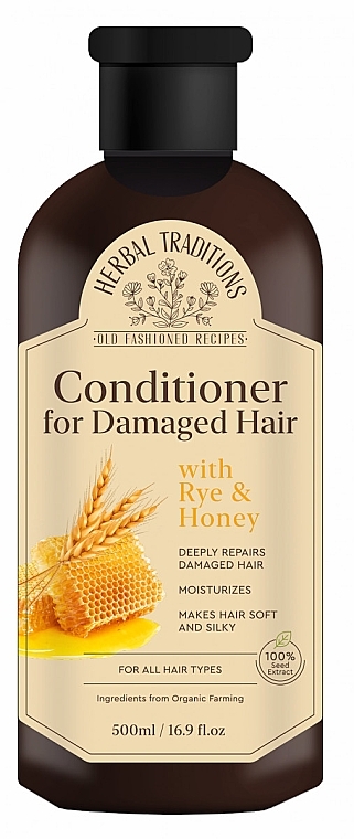 Кондиціонер для пошкодженого волосся з житом та медом - Herbal Traditions Conditioner For Damaged Hair — фото N1