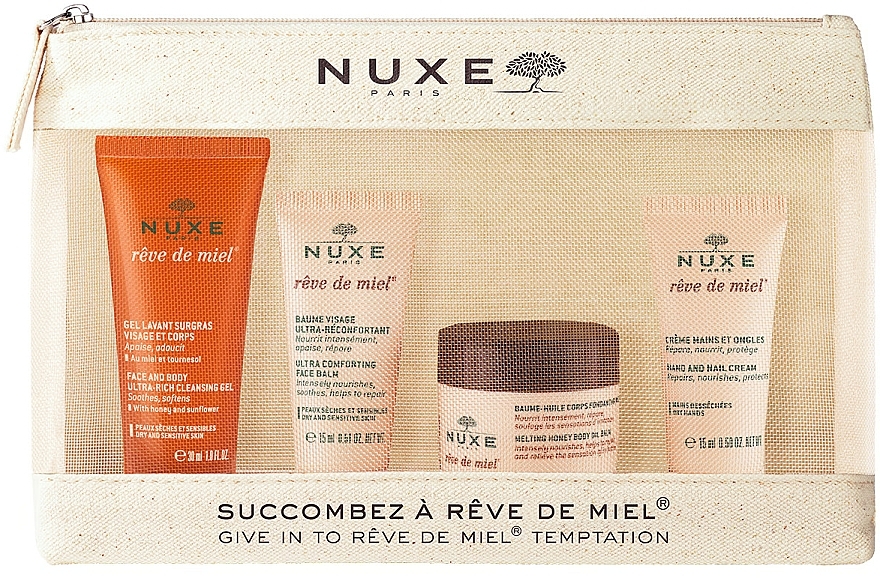 Набір, 5 продуктів - Nuxe Reve de Miel Travel Set — фото N1
