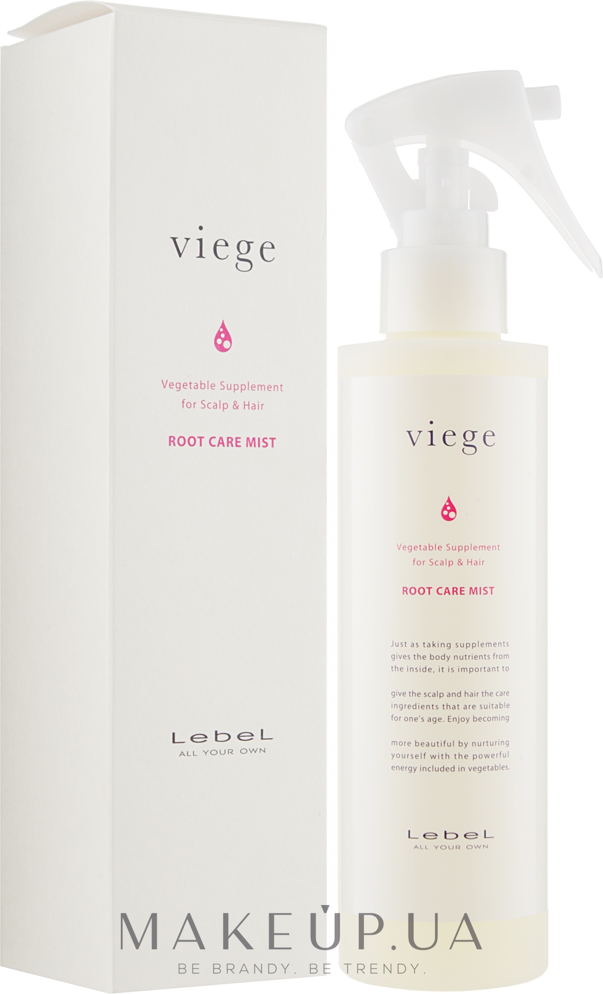 Спрей для зміцнення коренів волосся  - Lebel Viege Root Care Mist — фото 180ml
