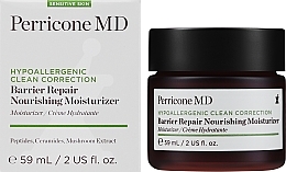 Зволожувальний крем для обличчя - Perricone MD Hypoallergenic Clean Correction Barrier Repair Nourishing Moisturizer — фото N2