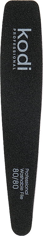 Пилка для ногтей "Конусная" 80/80, черная/фиолетовая - Kodi Professional — фото N1