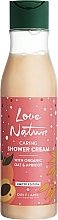 Доглядовий гель для душу з органічним вівсом та абрикосом - Oriflame Love Nature Caring Shower Cream — фото N1