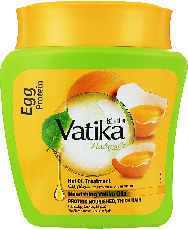 Маска для волос с протеинами яиц - Dabur Vatika Egg Protein Hot Oil Treatment — фото N1