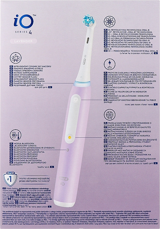 Електрична зубна щітка, фіолетова - Oral-B iO Series 4 — фото N2