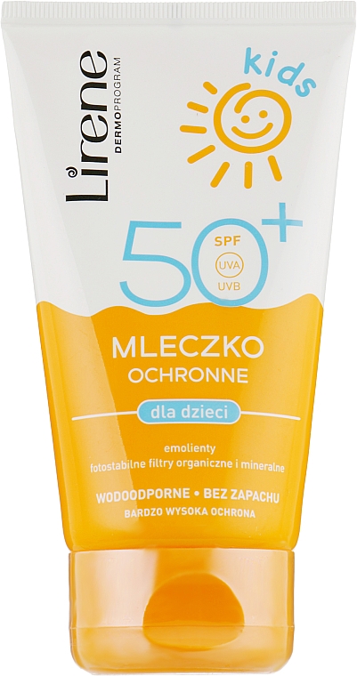 Захисне молочко для засмагання - Lirene Kids Sun Protection Milk SPF 50