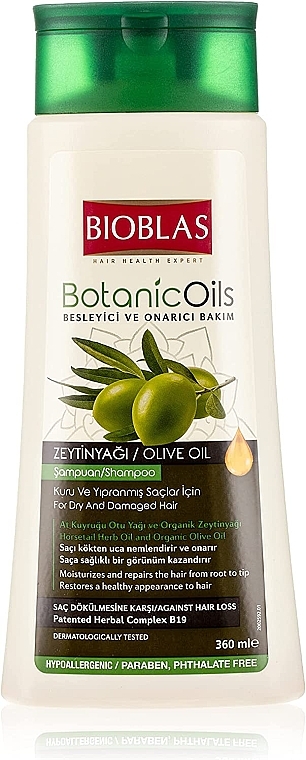 Шампунь проти випадіння волосся - Bioblas Botanic Oils Olive Oil Shampoo — фото N1