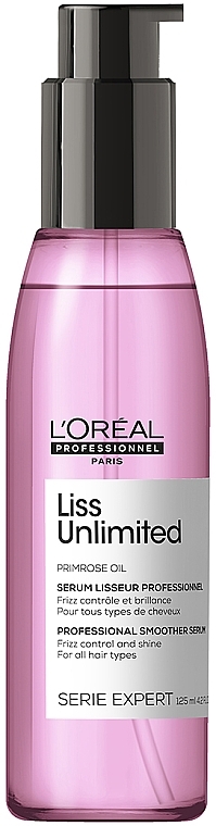 Розгладжувальна олія для неслухняного волосся - L'oreal Professionnel Serie Expert Liss Unlimited Blow-Dry Oil — фото N1