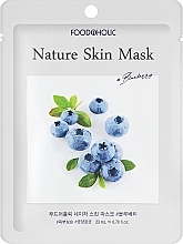 Духи, Парфюмерия, косметика Тканевая маска для лица с черникой - Food a Holic Nature Skin Mask Blueberry