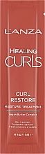 Восстанавливающая несмываемая маска для кудрявых волос - L'anza Healing Curls Curl Restore Moisture Treatment (пробник) — фото N1