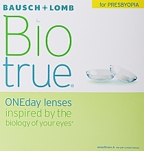 Однодневные контактные линзы, 90 шт. - Bausch & Lomb Biotrue ONEday for Presbyopia Low  — фото N1