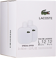 Духи, Парфюмерия, косметика Lacoste Eau De L.12.12 Blanc - Набор (edt/100ml + edt/100ml)