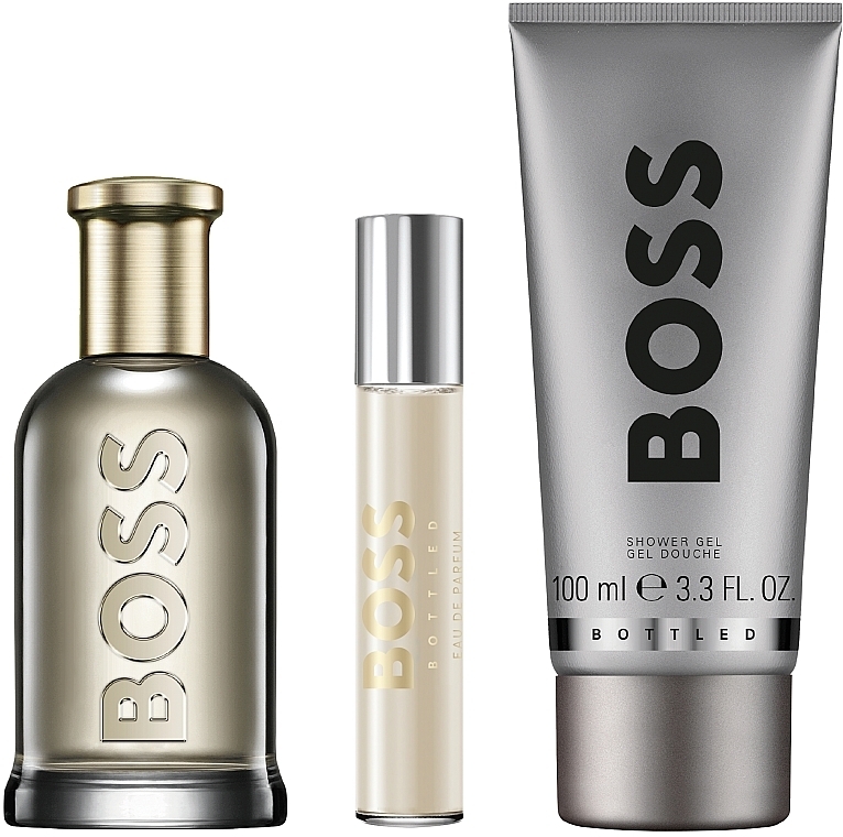 BOSS Bottled - Набір (edp/100ml + edp/10ml + sh/gel/100ml) — фото N1