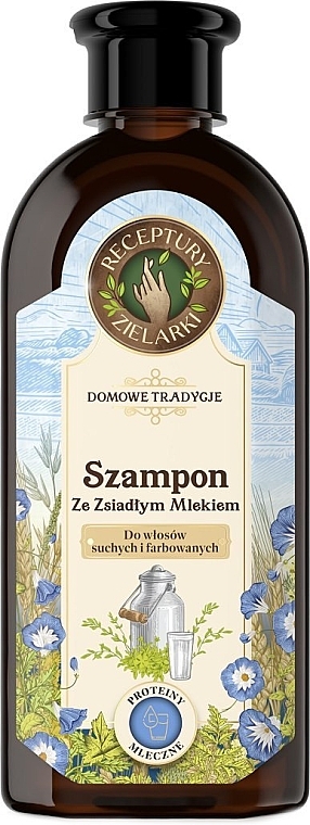 Шампунь для сухих и окрашенных волос - Receptury Zielarki Domowe Tradycje — фото N1