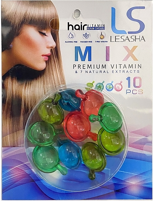 УЦЕНКА Тайские капсулы для волос - Lesasha Hair Serum Vitamin Mix * — фото N1