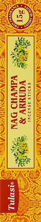 Благовония "Наг Чампа и Арруда" - Tulasi Nag Champa & Arruda Incense Sticks — фото N1
