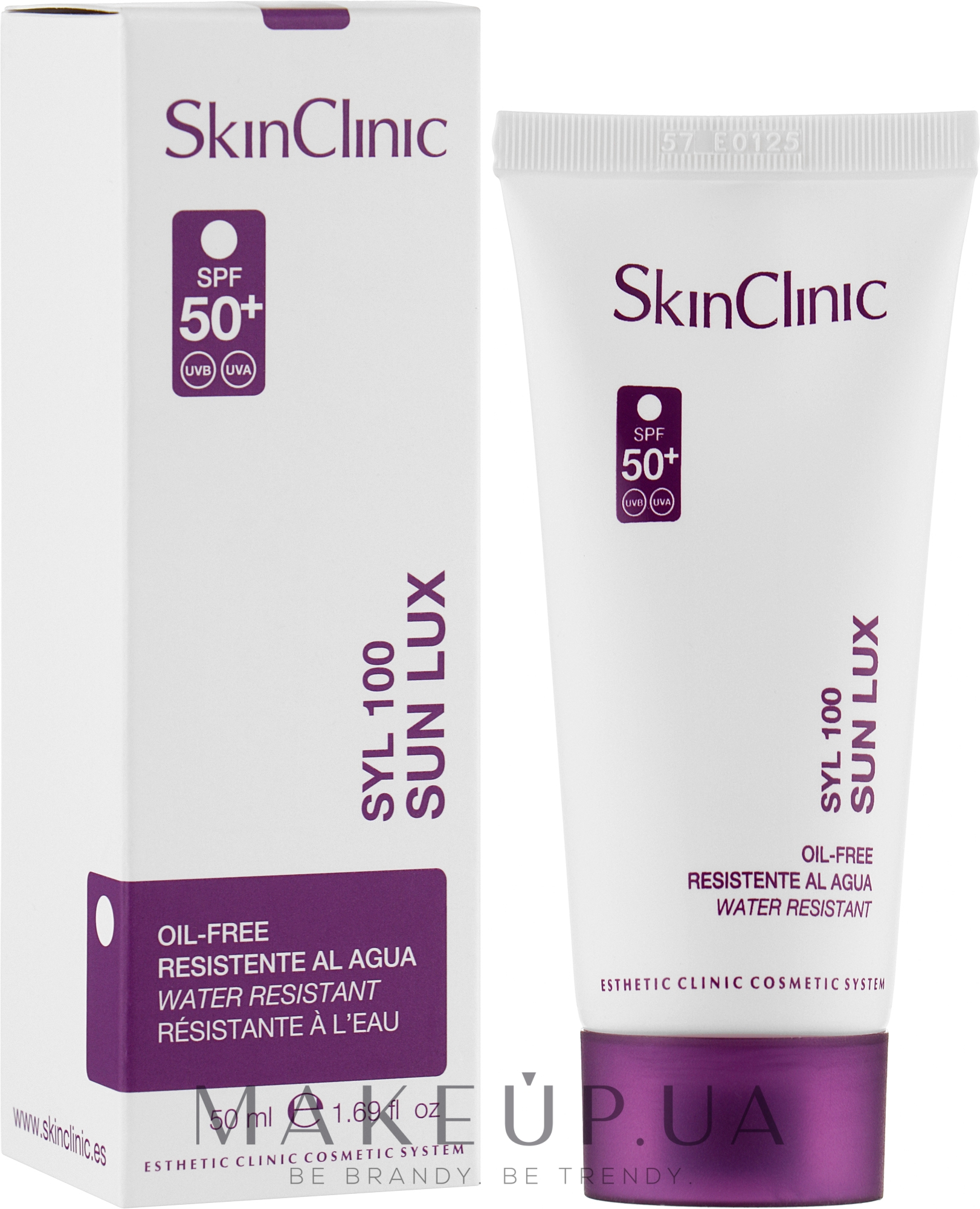 Сонцезахисний крем для тіла, водостійкий з SPF50 + - SkinClinic Syl 100 Sun Lux Cream — фото 50ml