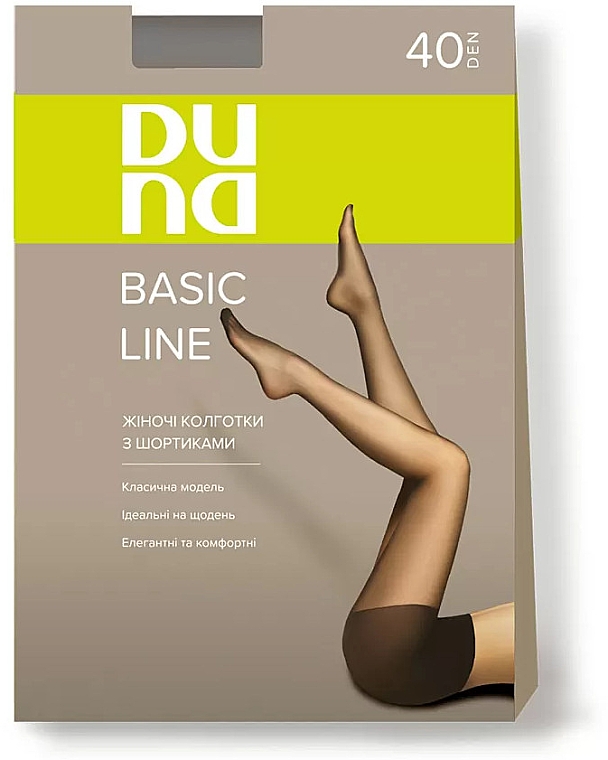 Колготки женские "Basic Line", 40 Den, мокко - Duna — фото N1