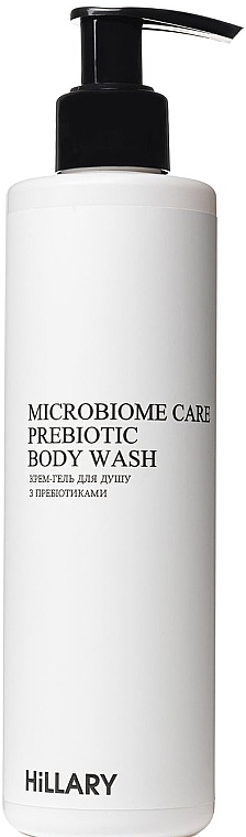 Крем-гель для душа с пребиотиками - Hillary Microbiome Care Prebiotic Body Wash — фото N1