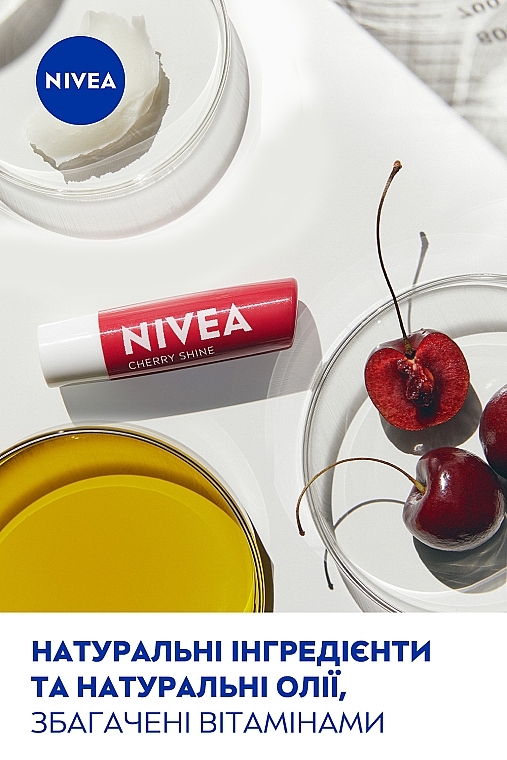 Бальзам-уход для губ "Вишневое сияние" - NIVEA Cherry Shine — фото N5