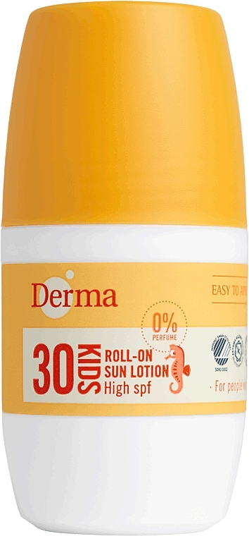 Солнцезащитный крем с роликовым аппликатором для детей - Derma Sun Kids Roll-on SPF 30 — фото N1