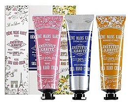 Духи, Парфюмерия, косметика Набор кремов для рук - Institut Karite Shea Hand Creams (h/cr/3x30ml)