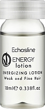 Енергетичний лосьйон для тонкого і слабкого волосся, в ампулах - Echosline Energy Lotion — фото N2