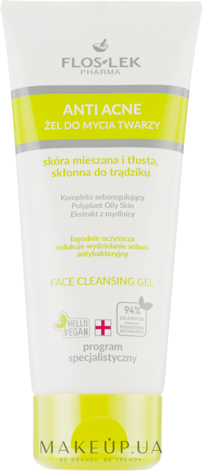 Гель для вмивання "Антибактеріальний" - Floslek Anti Acne Popyplant Oily Skin — фото 200ml