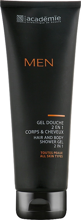 Гель-душ 2 в 1 для тела и волос - Academie Men Hair And Body Shower Gel 2 In 1