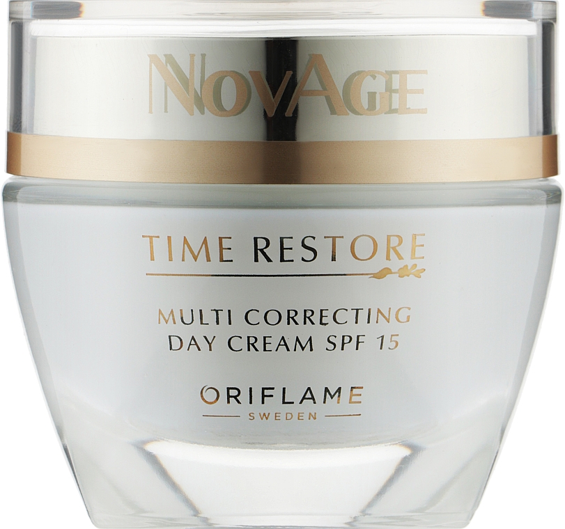 Омолоджувальний денний крем SPF 15 - Oriflame NovAge Time Restore Multi Correcting Day Cream — фото N1