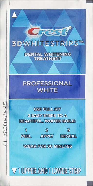 Відбілювальні смужки для зубів, без коробки - Crest 3D Whitestrips Professional White — фото N1
