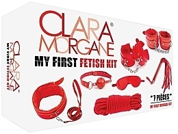 Набір для БДСМ, червоний - Clara Morgane My First Fetish Kit Noir — фото N1