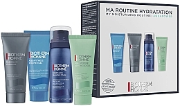 Парфумерія, косметика Набір - Biotherm Homme My Moisturizing Routine Aquapower Set (f/gel/mini/20ml + sh/gel/mini/40ml + f/gel/mini/40ml + sh/foam/50ml)