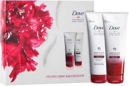 Духи, Парфюмерия, косметика УЦЕНКА Набор "Прогрессивное восстановление" - Dove Advanced Hair Series (shm/250ml + cond/200ml) *