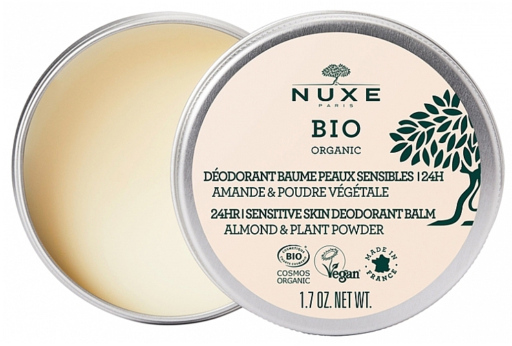 Твердый дезодорант - Nuxe Bio Organic 24HR Sensitive Skin Balm Deodorant