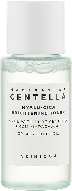 Тонер освітлювальний на основі гіалуронової кислоти - Skin1004 Madagascar Centella Hyalu-Cica Brightening Toner (міні) — фото N1