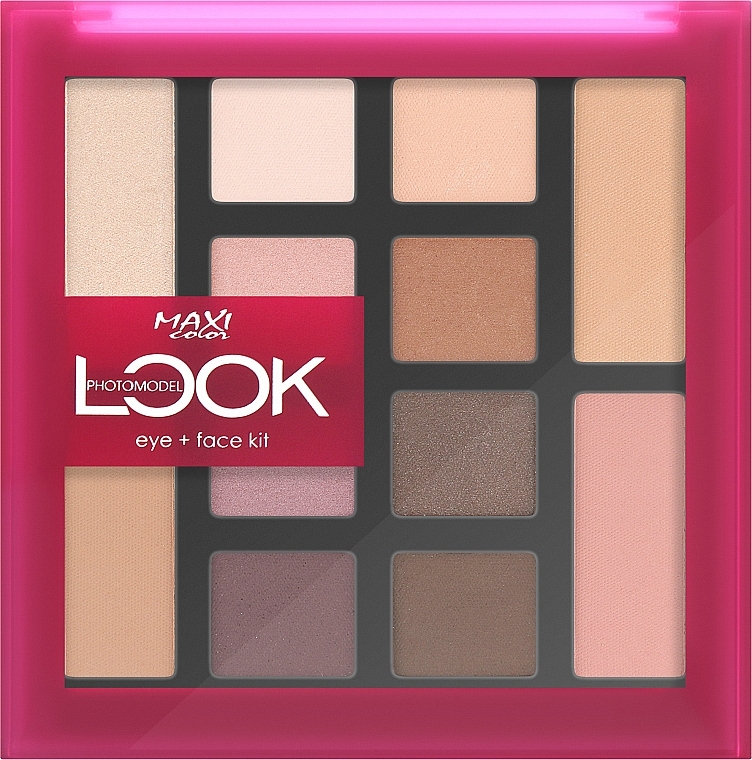 Палетка для макияжа - Maxi Color Look Photomodel Eye + Face Kit — фото N2