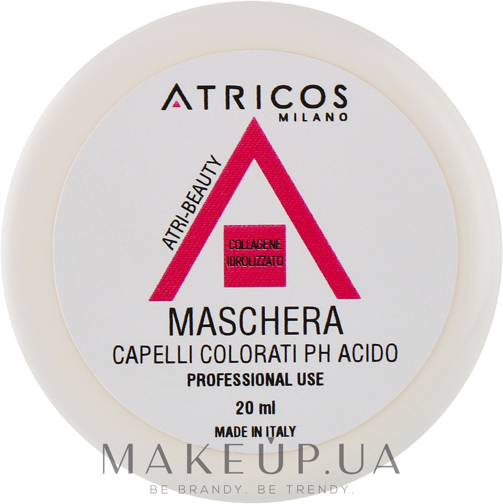 Маска для окрашенных волос с коллагеном - Atricos Hydrolysed Collagen Colored Hair Mask — фото 20ml