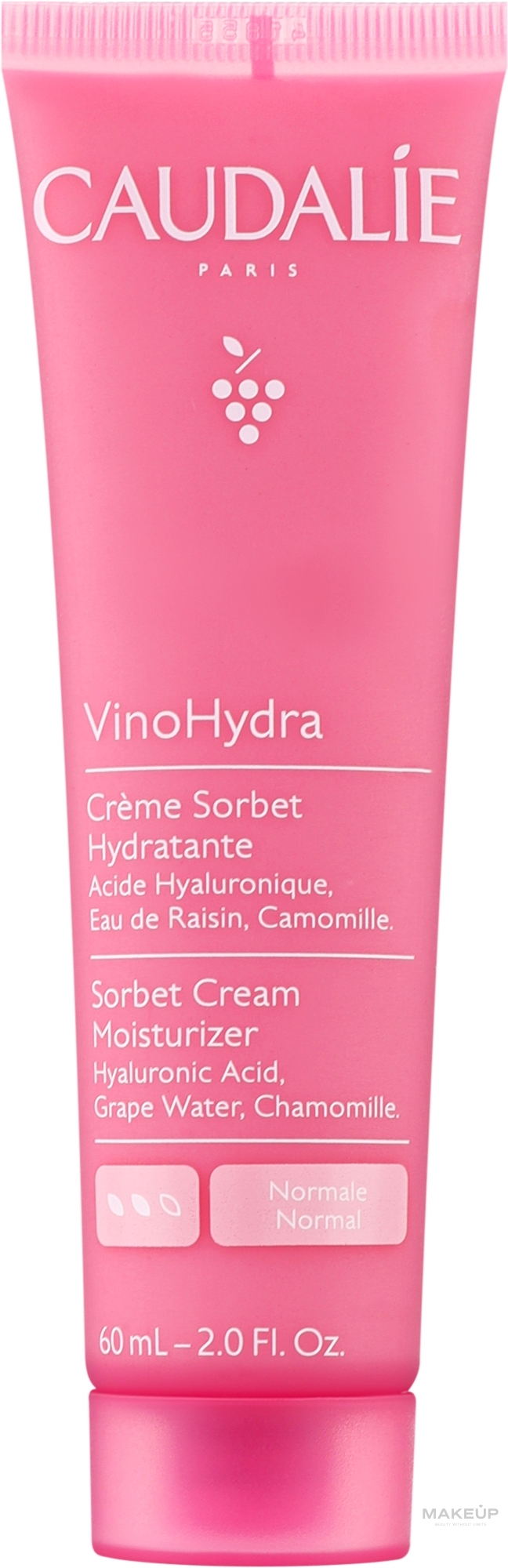 Увлажняющий крем-сорбет для лица - Caudalie VinoHydra Sorbet Cream Moisturizer — фото 60ml