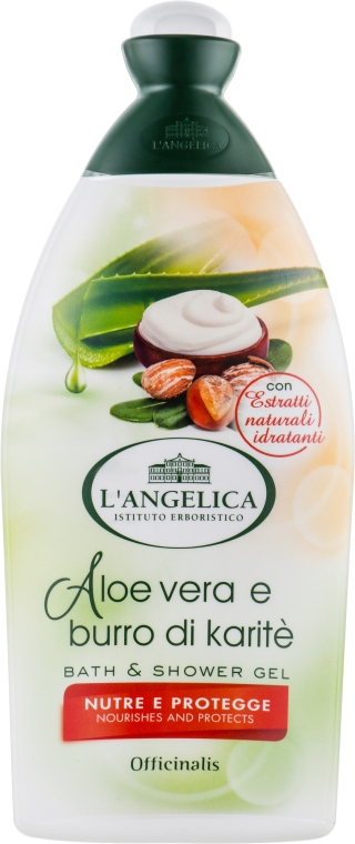 Гель для душу і ванни "Живлення і захист", з алое вера і маслом ши - L'Angelica Officinalis Bath & Shower Gel — фото N4