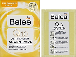 Патчи для кожи вокруг глаз с Q10 против морщин - Balea Augen Pads Q10 Anti-Falten  — фото N2