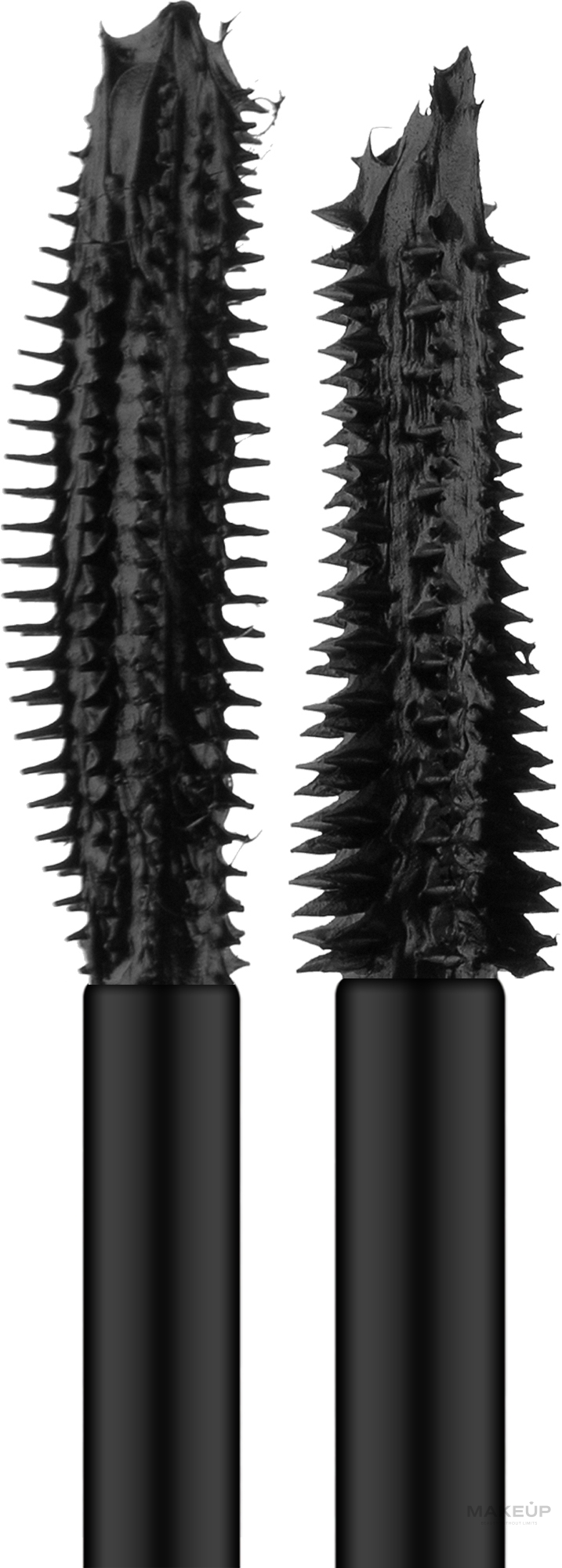 Подвійна туш для вій об'єм + подовження з підкручуванням - Huda Beauty Legit Lashes Double Ended Mascara — фото Extreme Black