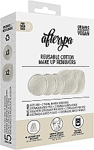 Багаторазові бавовняні спонжі для зняття макіяжу - AfterSpa Reusable Cotton Make up Removers — фото N2