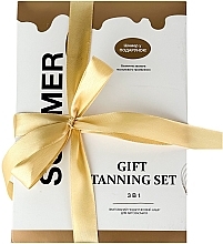 УЦЕНКА Набор для автозагара "Summer" - MODAY Gift Tanning Set (mouss/150ml + shimer/100ml + mitt/1pc.) * — фото N3