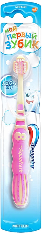 Зубна щітка "Мої перші зубки", бузкова - Aquafresh Milk Teeth — фото N1