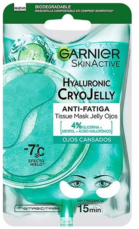 Маска для уставшей кожи вокруг глаз - Garnier Skin Active Hyaluronic Cryo Jelly — фото N1